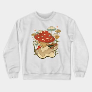 The Mushroom Boy Goblincore Crewneck Sweatshirt